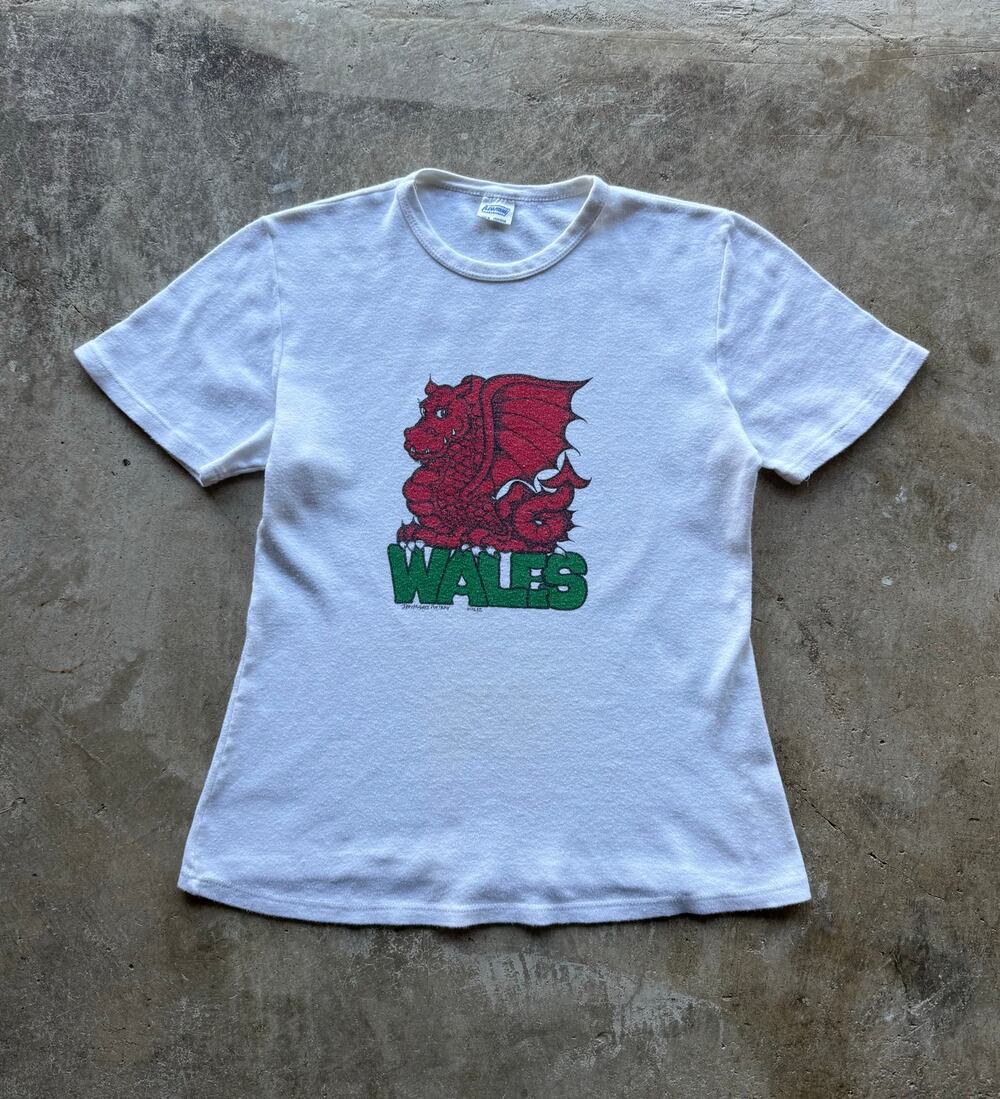 VTG 1970s 'Wales' John Hughes Groggs Pottery Promo Shirt Size Women's Medium